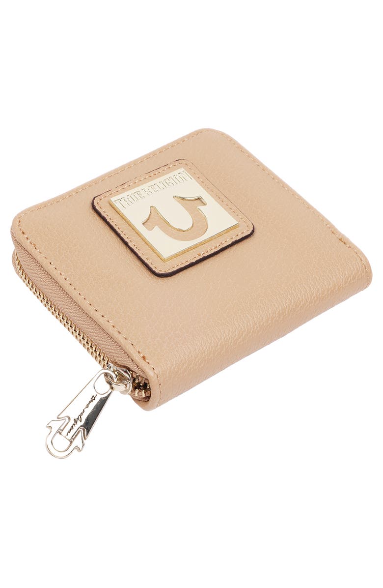 True Religion Horseshoe Plaque Mini Wallet, Alternate, color,
