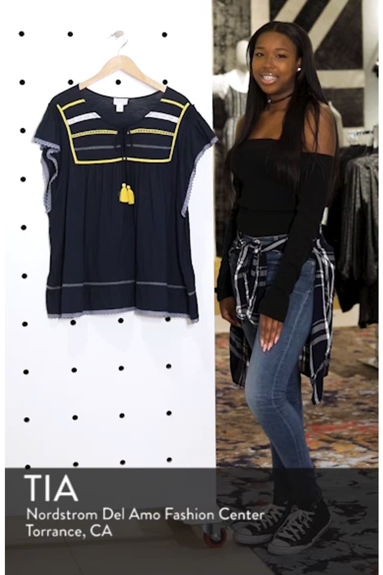Lace Inset Boho Tee video