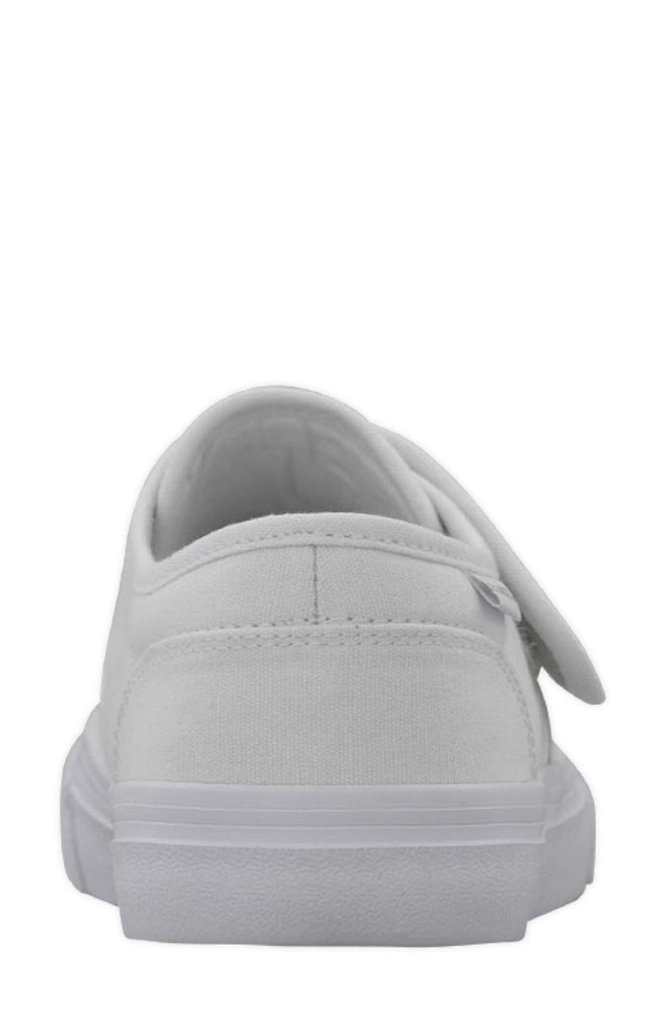 Clipper Strap Slip-On Sneaker, Alternate, color, WHITE