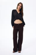 H&M Wide Twill Trousers