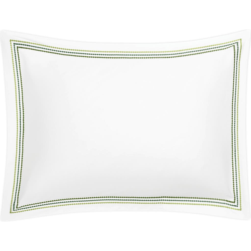 Matouk Amara Triple Pearl Embroidered Pillow Sham