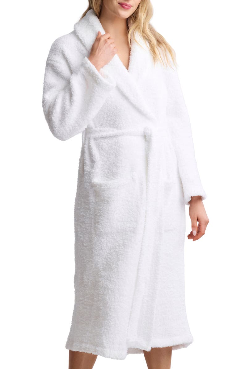 Barefoot Dreams<sup>®</sup> Gender Inclusive CozyChic<sup>™</sup> Robe, Main, color, White
