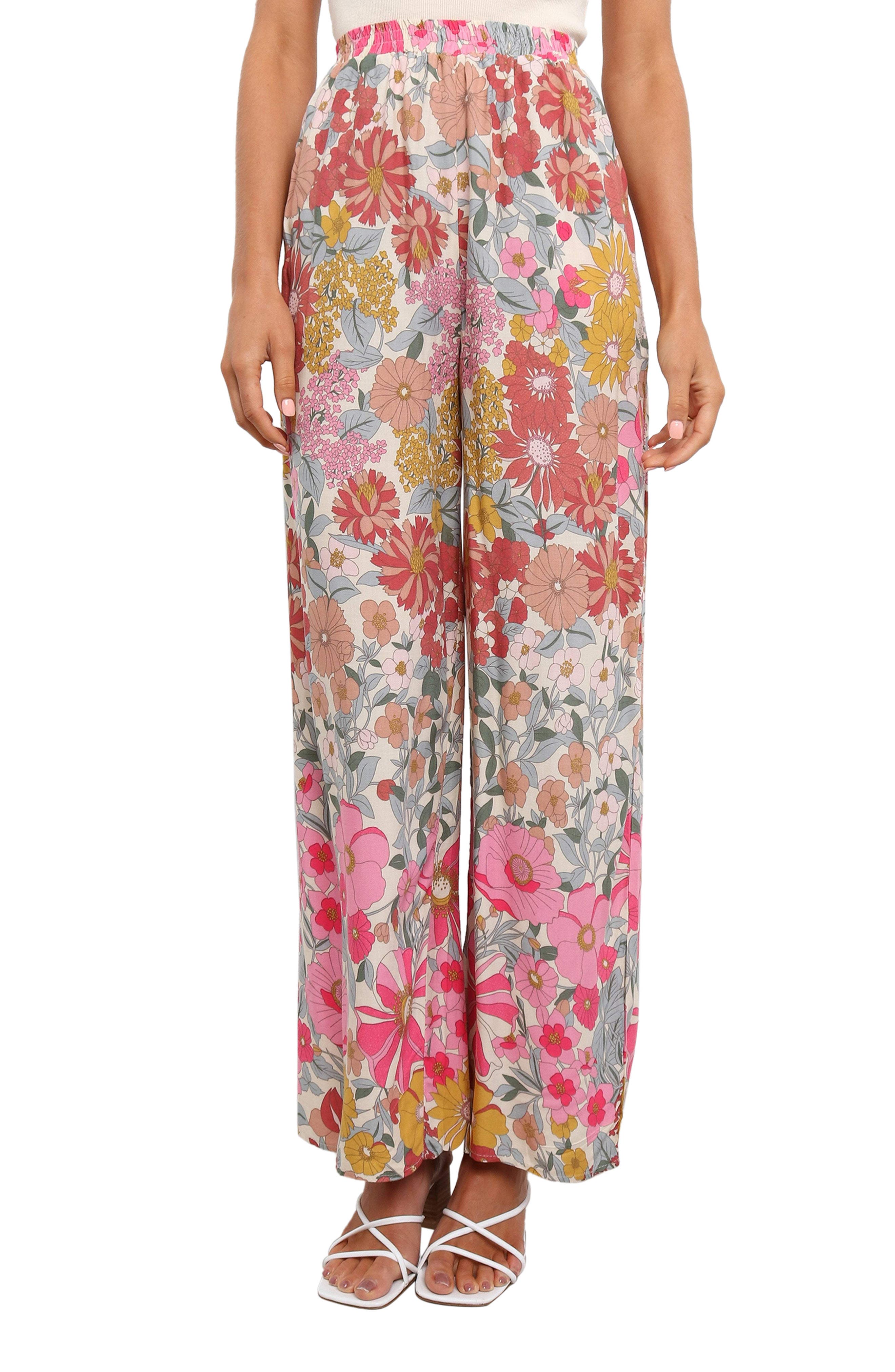 Petal & Pup Hart High Waist Floral Wide Leg Pant