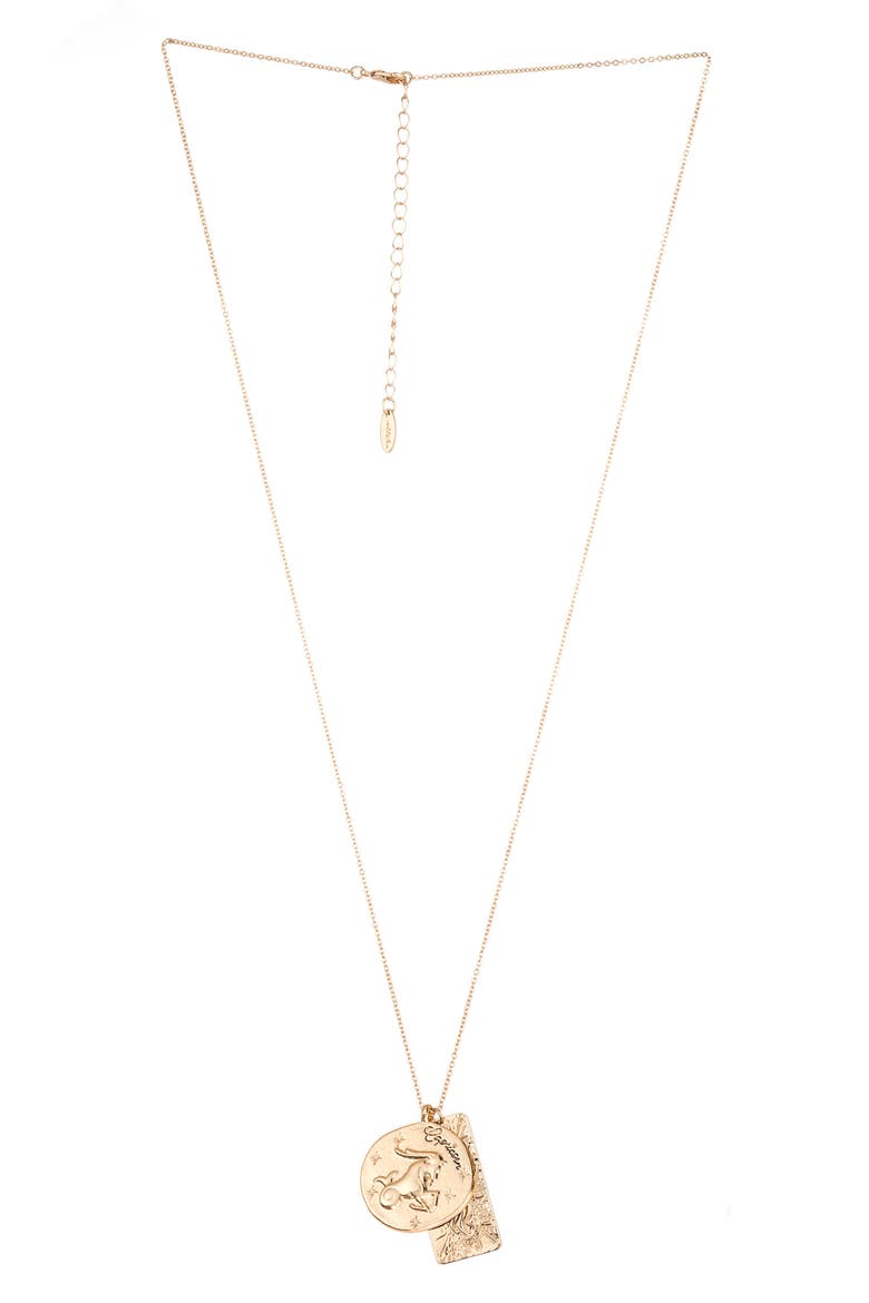 Long Zodiac Charm Necklace, Main, color, CAPRICORN