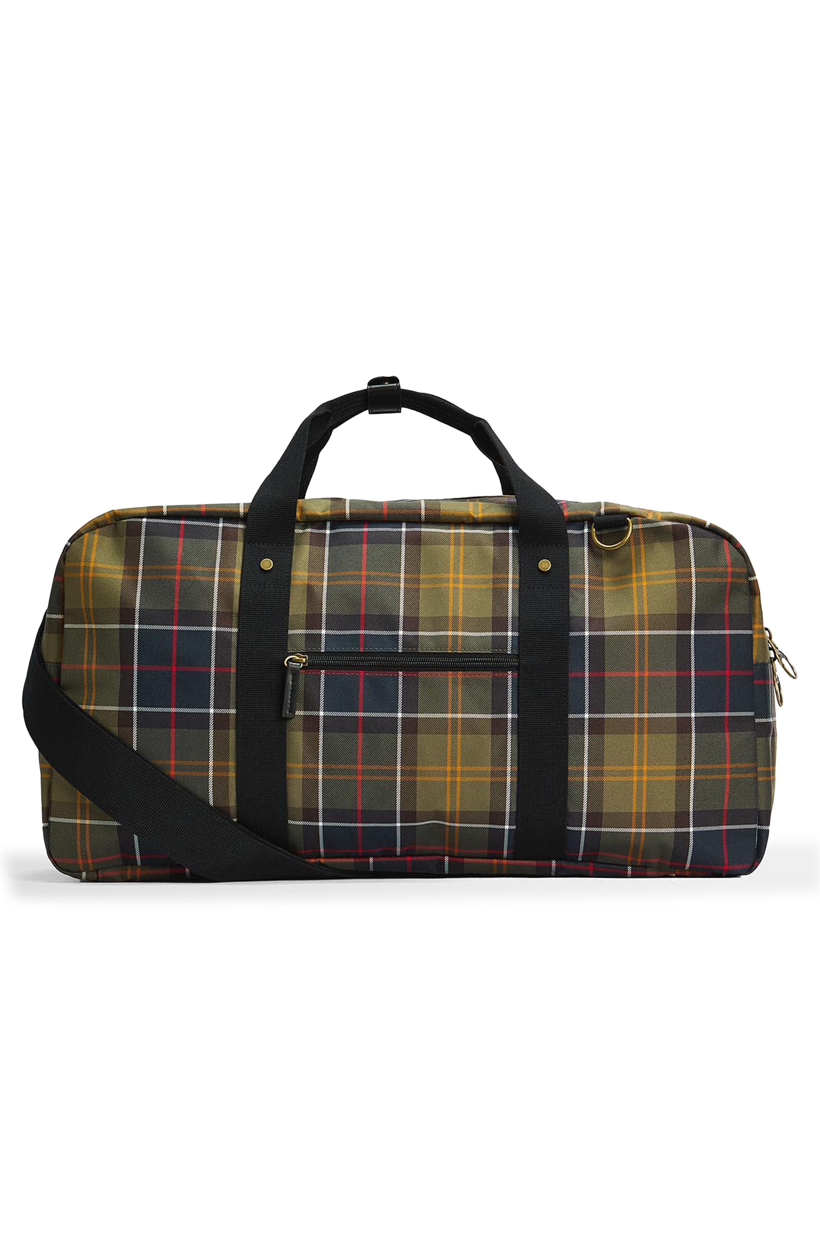 Barbour Torridon Tartan Flight Holdall Duffle Bag, Alternate, color, Classic Tartan