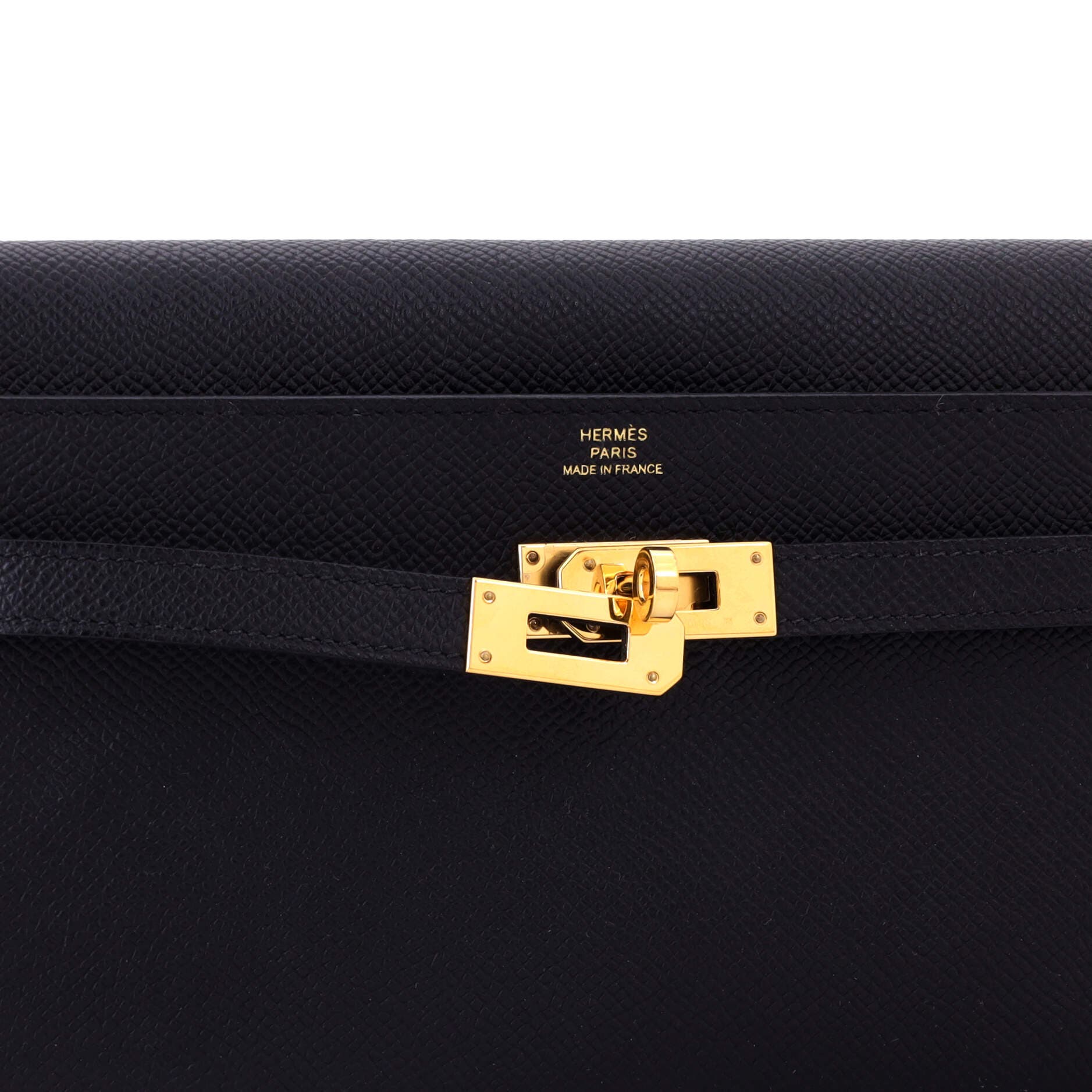 Pre-Owned Hermes Kelly To Go Wallet Epsom, Alternate, color, Bleu Indigo