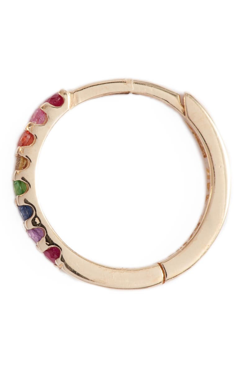 Anzie Cleo Rainbow Huggie Hoop Earrings, Alternate, color,