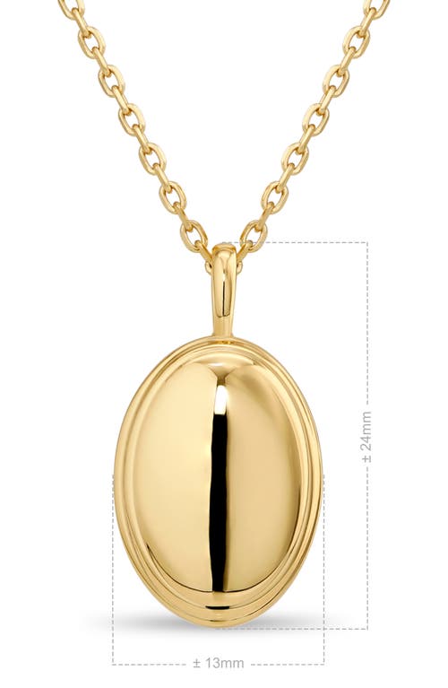 Devata Contour Line Dome Pendant Necklace In Gold