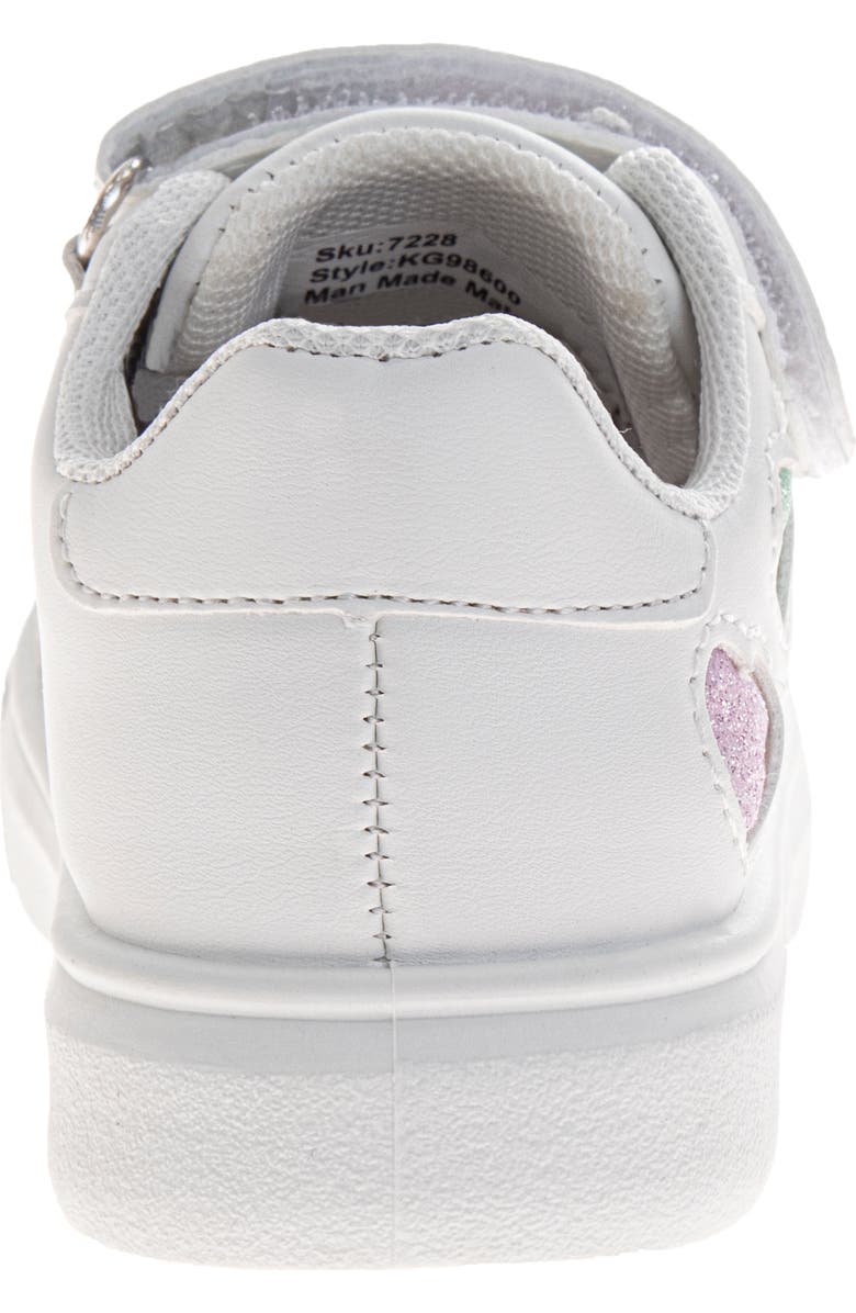 Kensie Girl Sneaker Girls, Alternate, color, White/Silver
