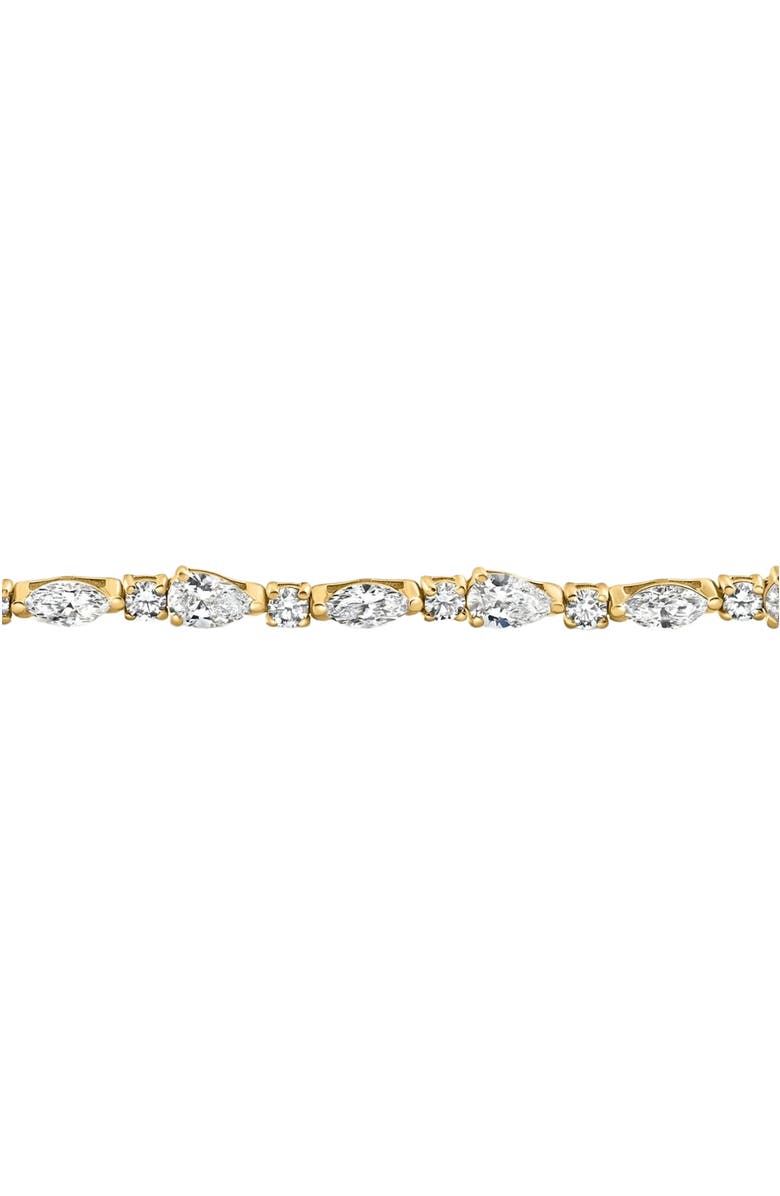 Bliss Diamond 4.10Ct Multi-Stone Diamond 7" Tennis Bracelet 14k Gold Lab Grown, Alternate, color, 