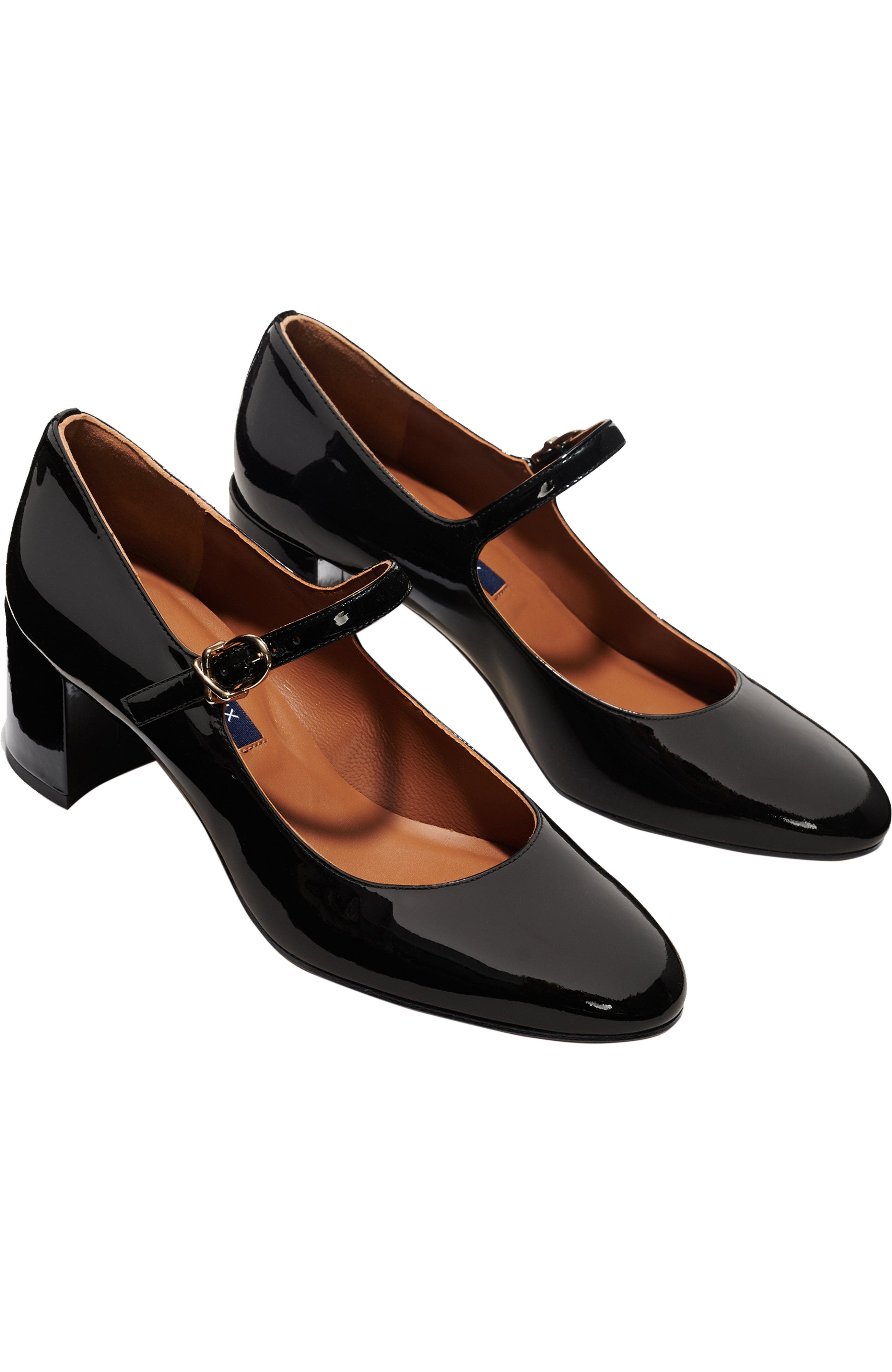 The Jane Heel, Alternate, color, Black Patent