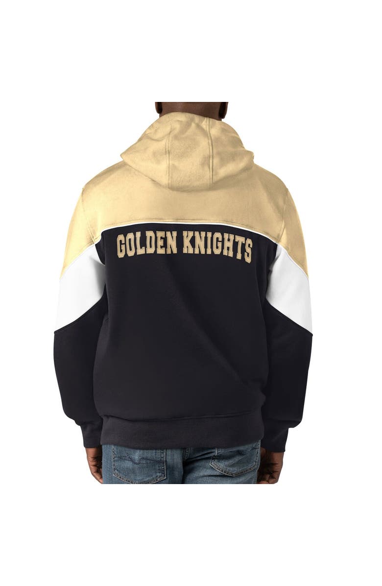 STARTER Men's Starter  Black/Gold Vegas Golden Knights Power Forward Full-Zip Hoodie, Alternate, color, Black