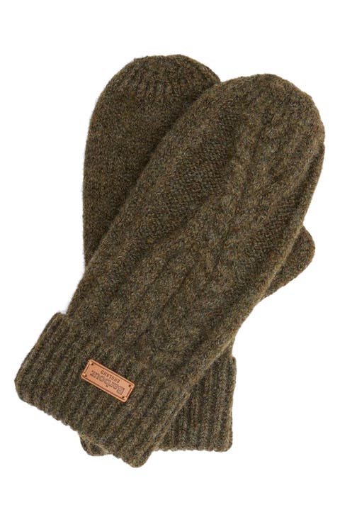 Elsdon Cable Knit Mittens