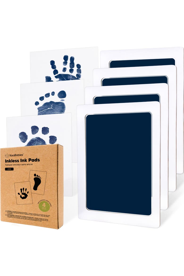 4-Pack Inkless Ink Pads, Main, color, Navy