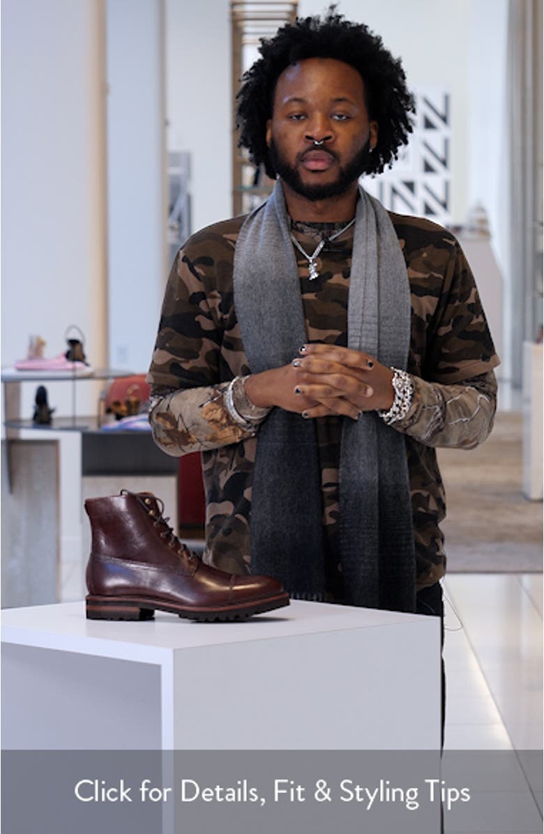 Dudley Water Resistant Lace-Up Boot, sales video thumbnail