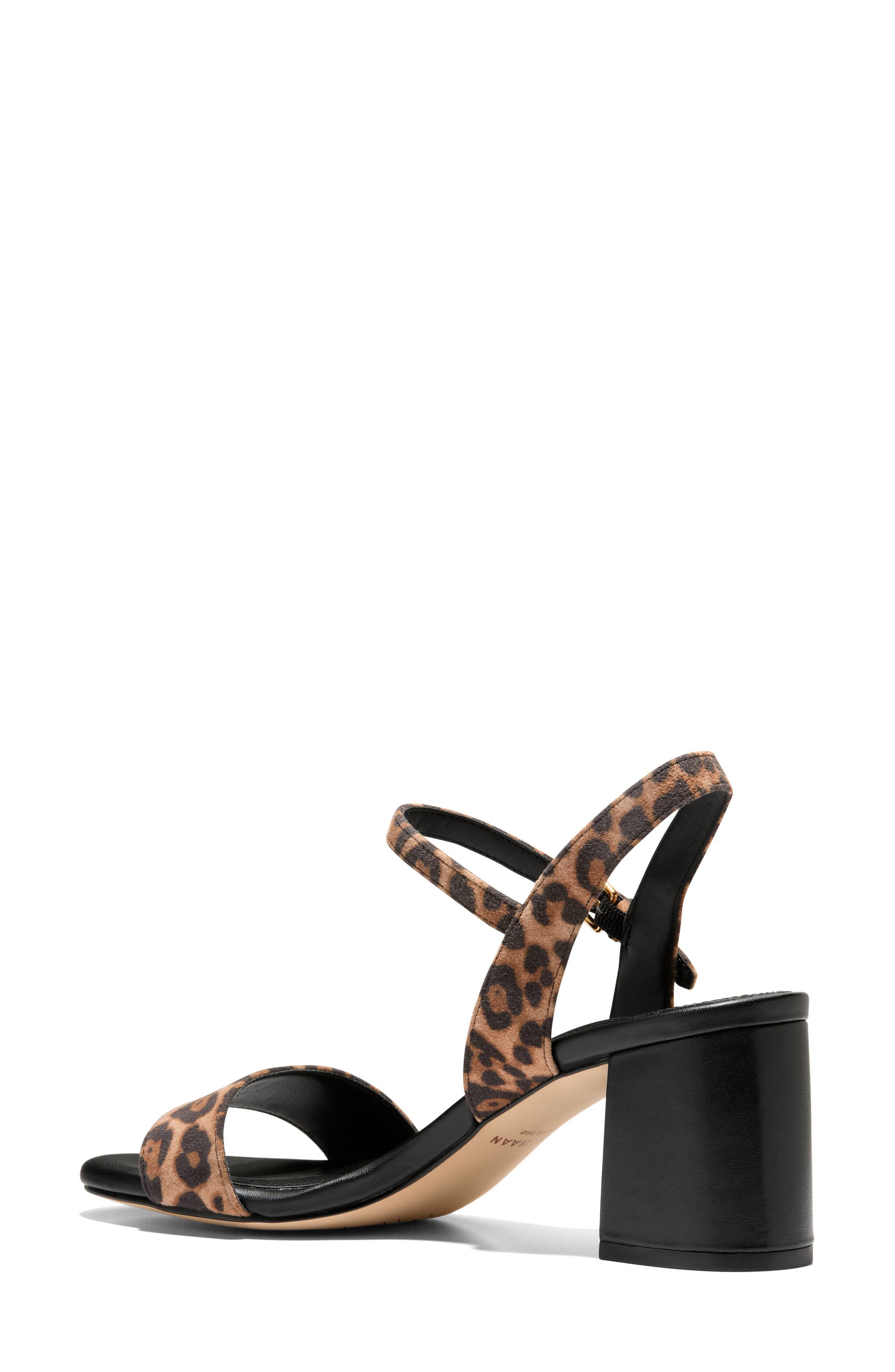 Cole Haan Josie Block Heel Sandal, Alternate, color, Leopard Print Suede