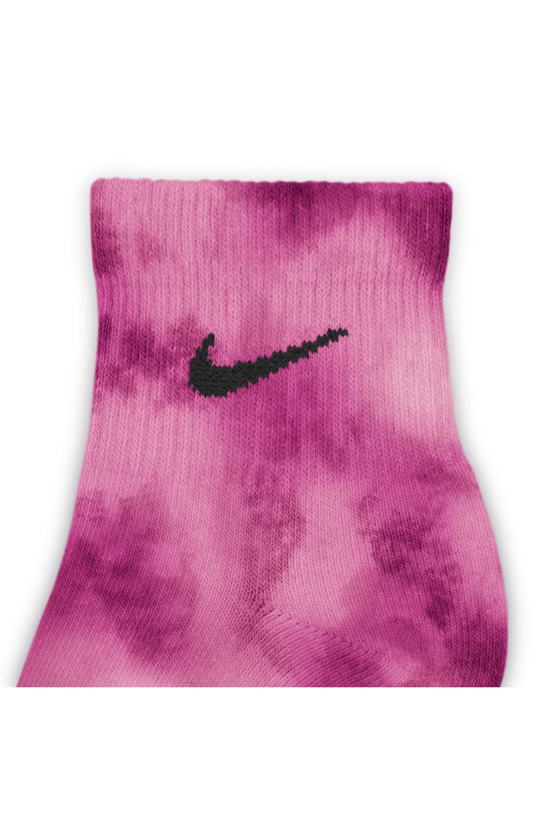 Nike Dri-FIT Everyday 2-Pack Assorted Tie Dye Ankle Socks, Alternate, color,