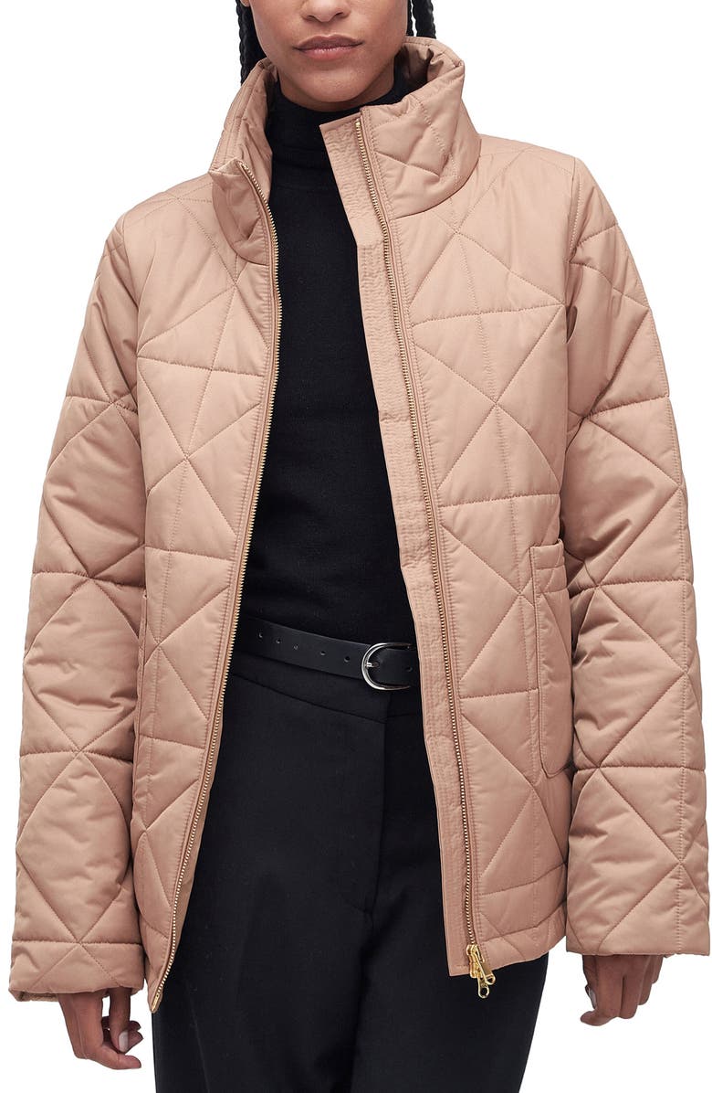 Barbour Stella Quilted Coat, Main, color, 