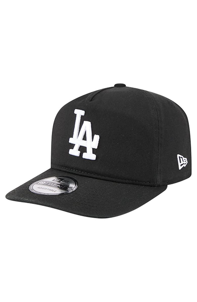 New Era Men's New Era Black/White Los Angeles Dodgers 19TWENTY Adjustable Hat, Main, color,