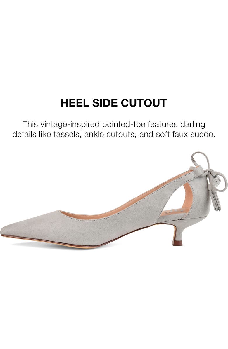 Journee Collection JOURNEE Bindi Kitten Heel Pump, Alternate, color, Grey