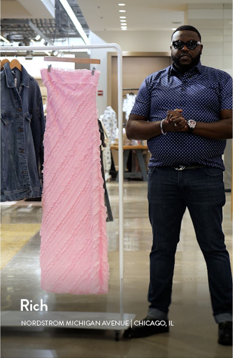 Ruffle Strapless Maxi Dress, sales video thumbnail