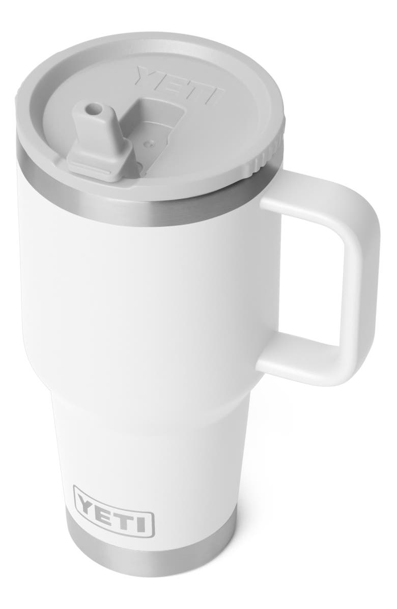 YETI Rambler 30-Ounce Travel Straw Mug, Alternate, color, White