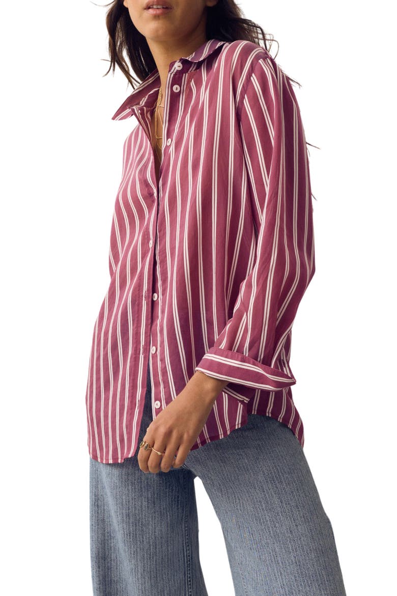 Stripe Shirt, Main, color, PINK MIX