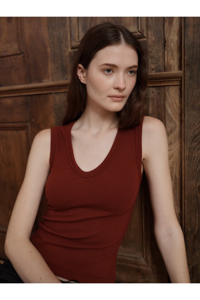Kana Tank, Alternate, color, Merlot