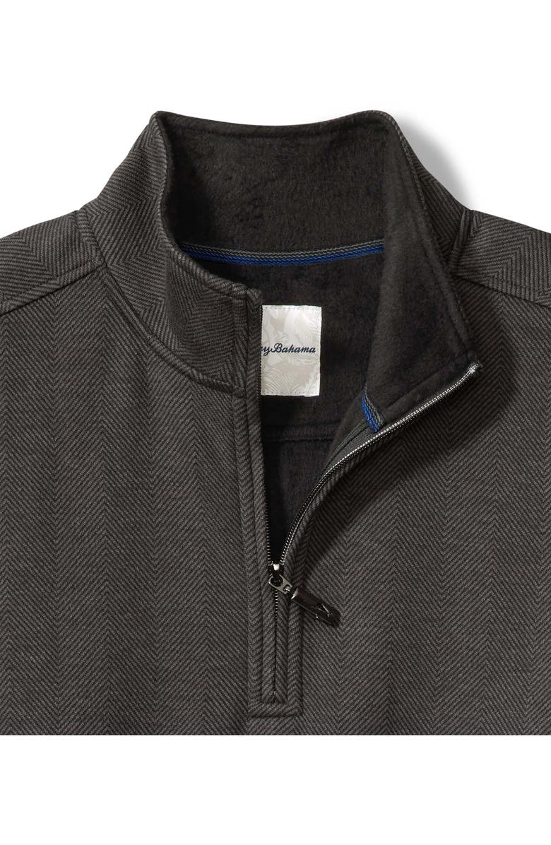 Tommy Bahama New Castle Chevron Quarter Zip Pullover Sweater, Alternate, color,