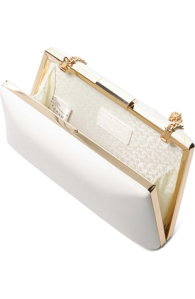 Dune London Bellaria Faux Leather Frame Clutch, Alternate, color,