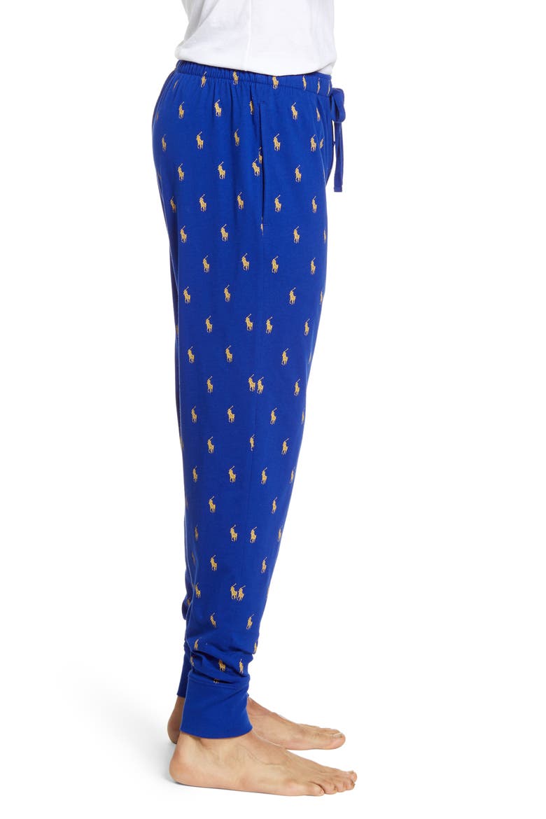 Cotton Pajama Pants, Alternate, color, HERITAGE ROYAL