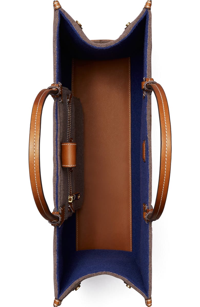 Tory Burch Ella Wool Blend Felt Tote, Alternate, color,