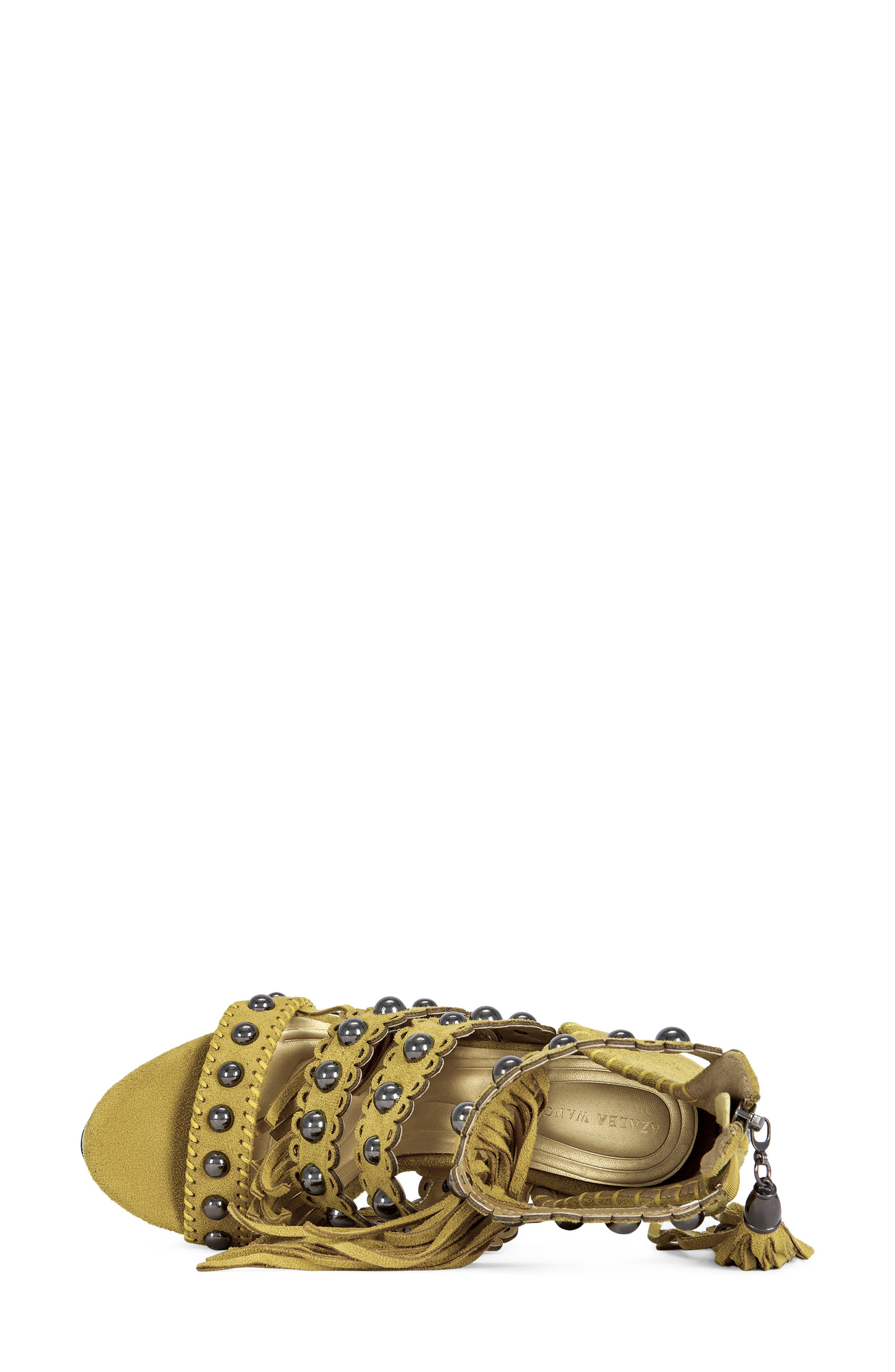 AZALEA WANG Marova Ankle Strap Sandal, Alternate, color, Mustard