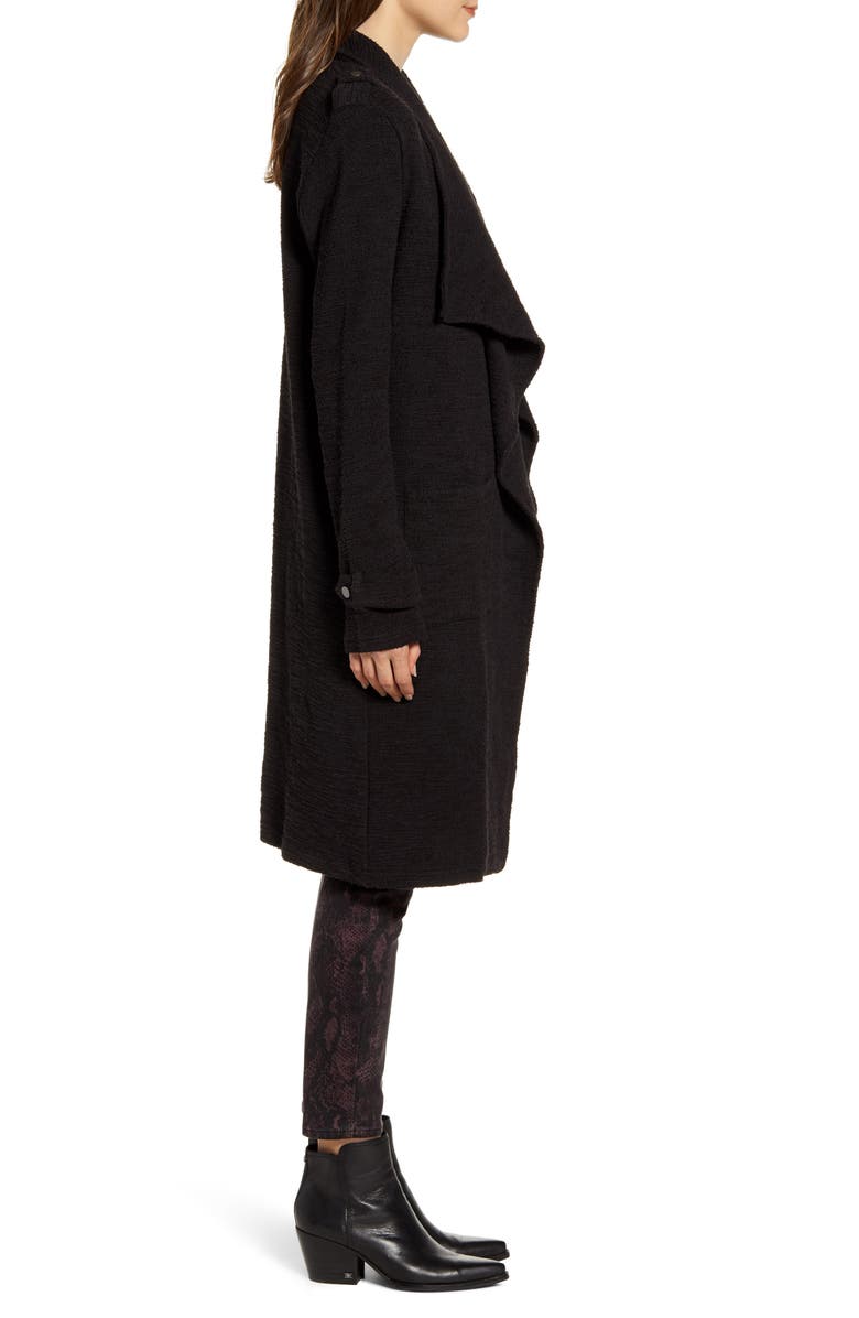 BB Dakota by Steve Madden BB Dakota Revolution Drapey Bouclé Trench Coat, Alternate, color,