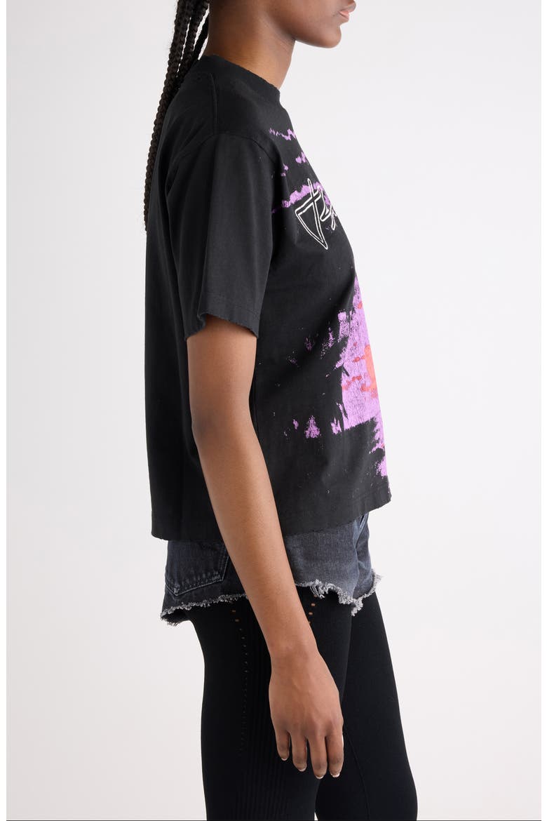 Medium Fit Distressed Sacré Couer Graphic T-Shirt, Alternate, color, 1000 BLACK