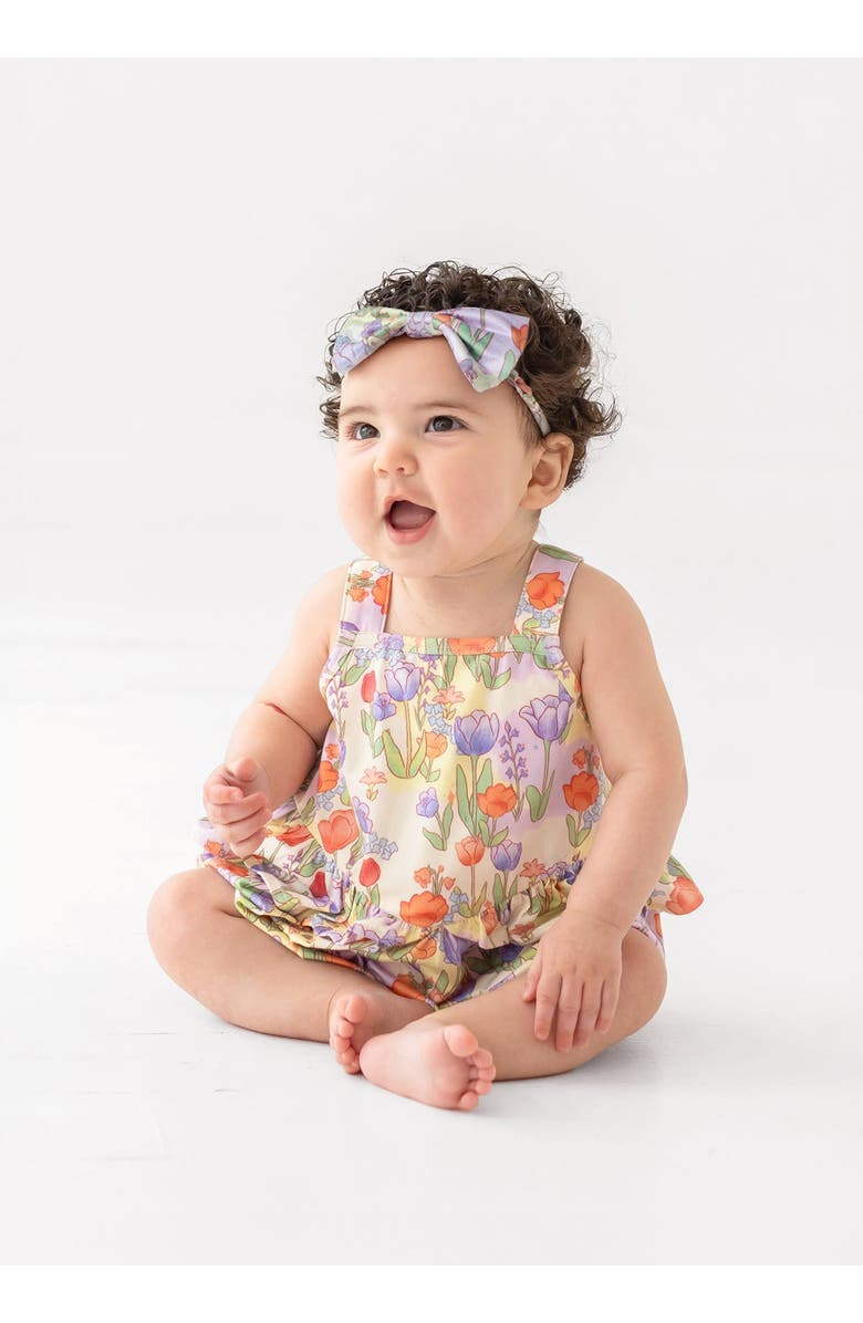 Mabel + Honey Tulip Twirl Tank Romper, Alternate, color, Purple