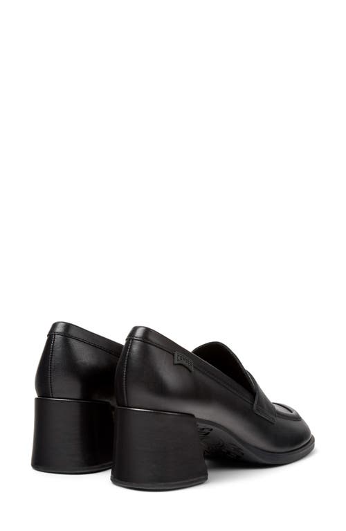 Camper 65mm Kora Leather Loafers In Black
