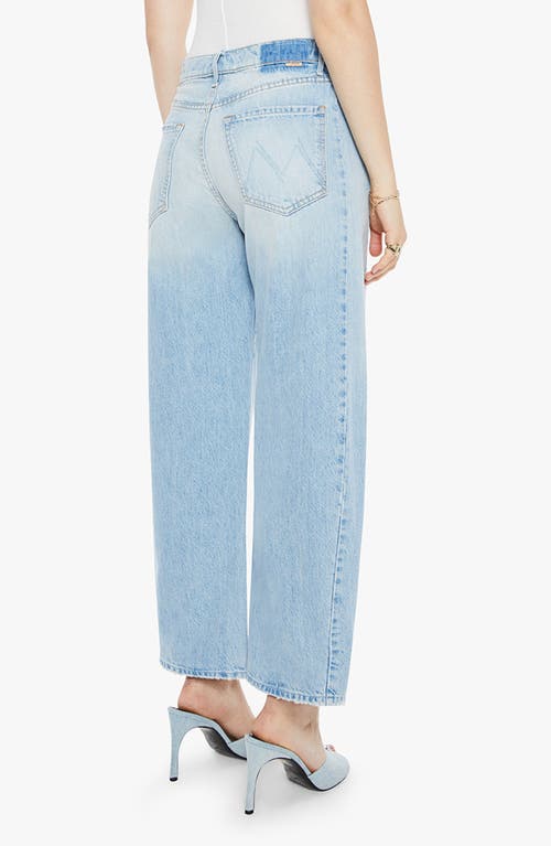 Shop Mother The Full Pipe Flood High Waist Barrel Leg Jeans In Back Pedal