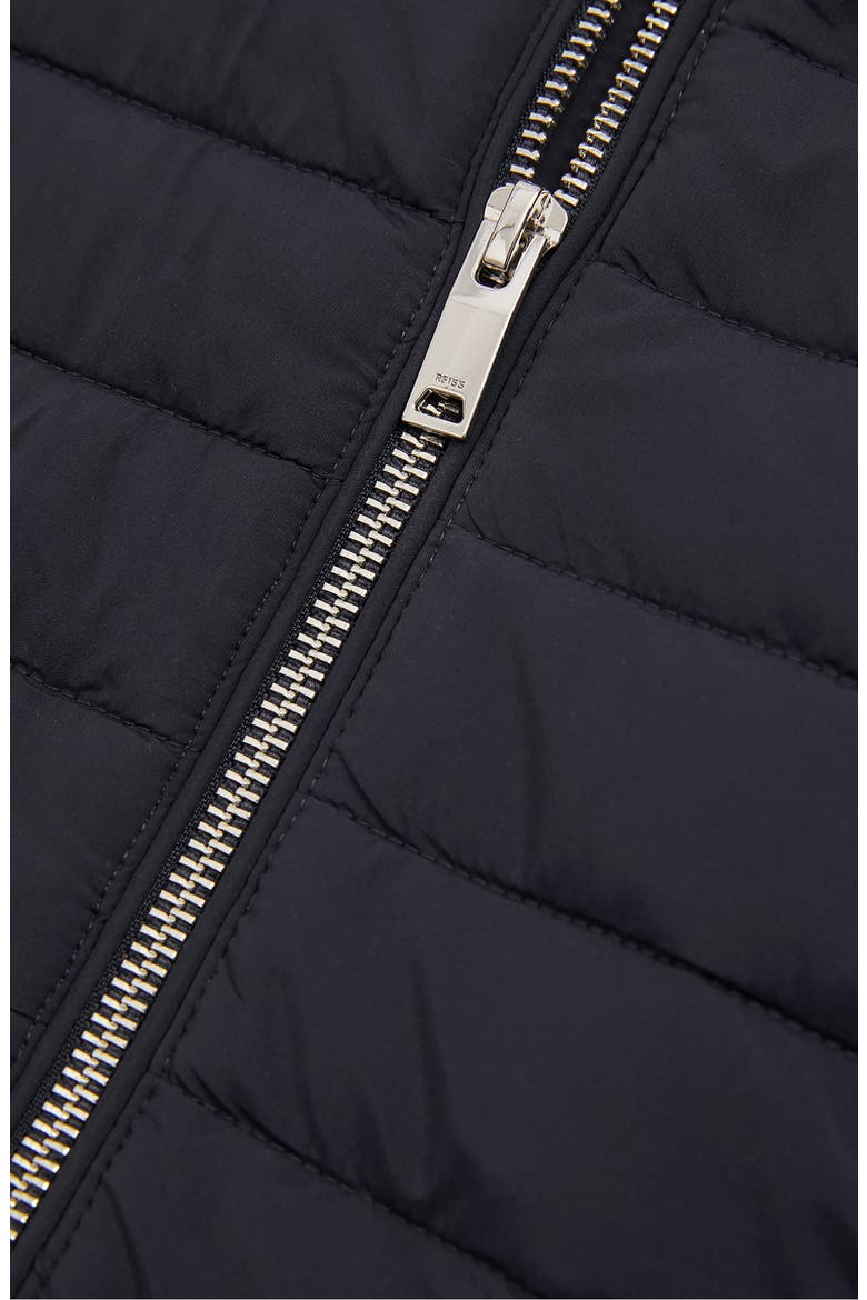 Freddie Mixed Media Jacket, Alternate, color, NAVY