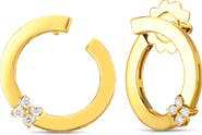 Roberto Coin Love in Verona Diamond Hoop Earrings