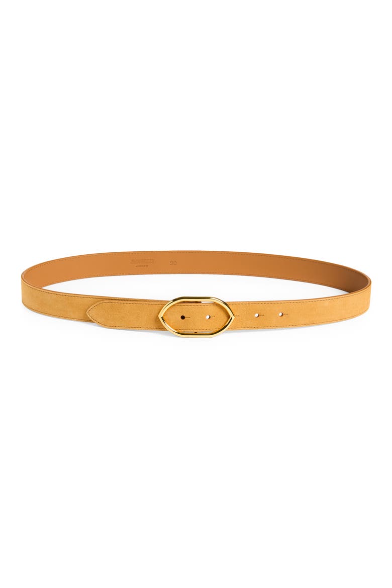 La Ceinture Calisson Leather Belt, Main, color, CAMEL