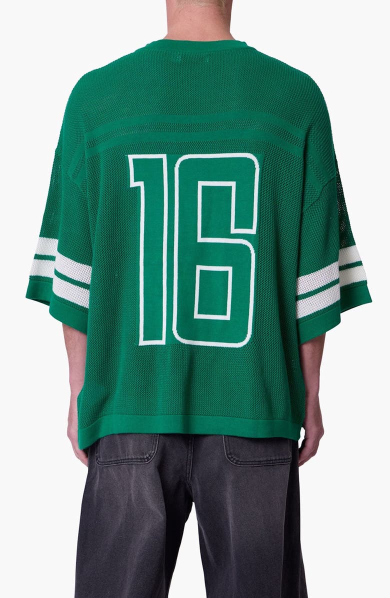 mnml Open Stitch Varsity Jersey Top, Alternate, color,