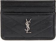 Saint Laurent Niki Matelassé Leather Card Case