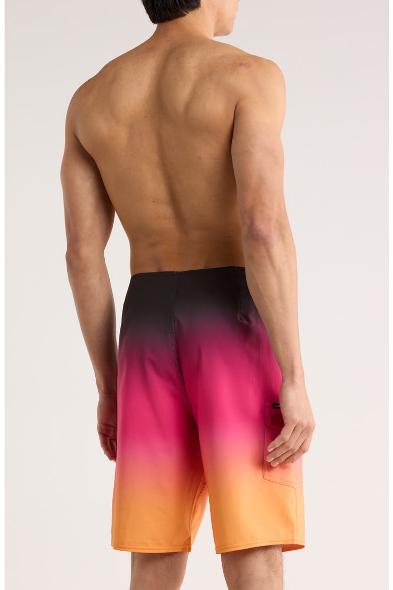 Hyperfreak Divergent Water Resistant Swim Trunks, Alternate, color, FUCHSIA