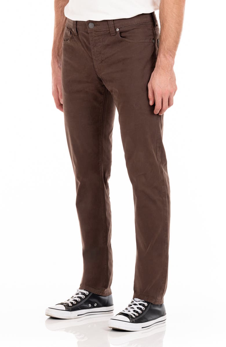 Fidelity Denim Jimmy Slim Straight Leg Twill Pants, Alternate, color, Chestnut