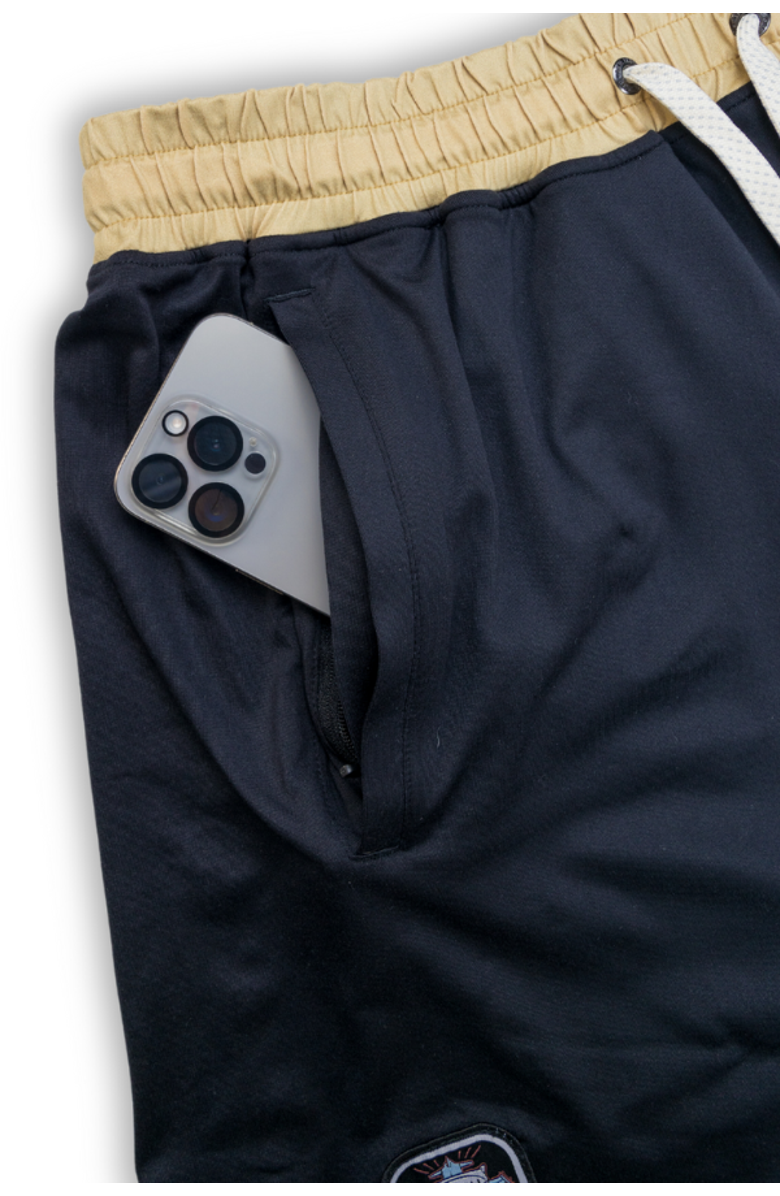 Baja Llama Mach Zero Lounge Shorts - Retro, Alternate, color, Black