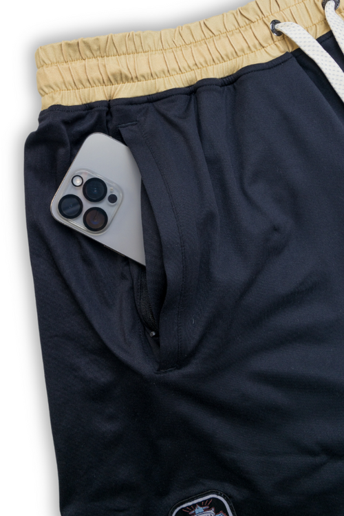 Baja Llama Mach Zero Lounge Shorts In Black