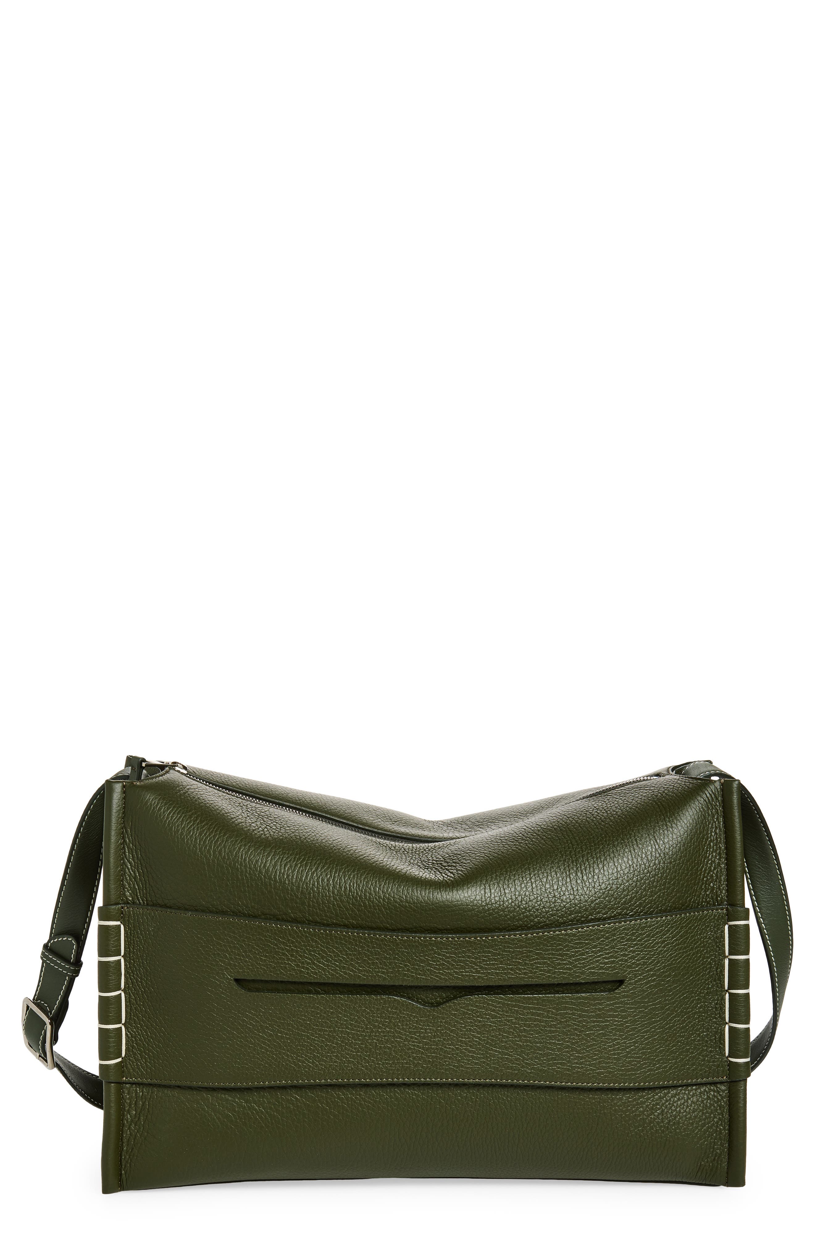 JW Anderson Loafer Messenger Bag, Main, color, Khaki