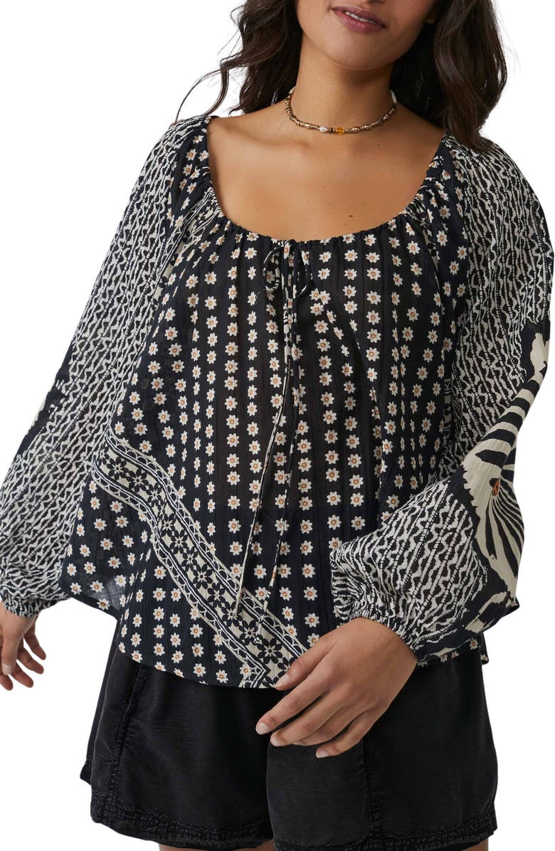 Free People Elena Floral Print Top, Main, color, 