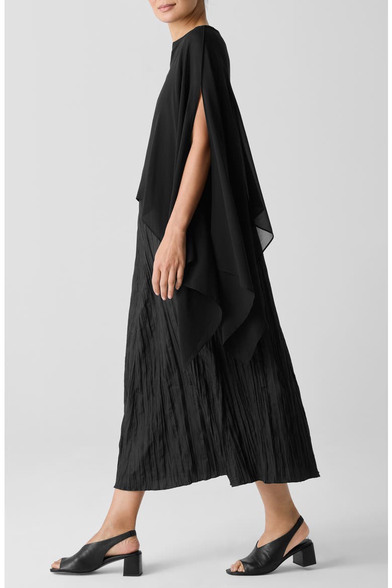 Tie Front Silk Jacket, Alternate, color, BLACK